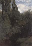 Hans Thoma Marsh on the Rhine painting